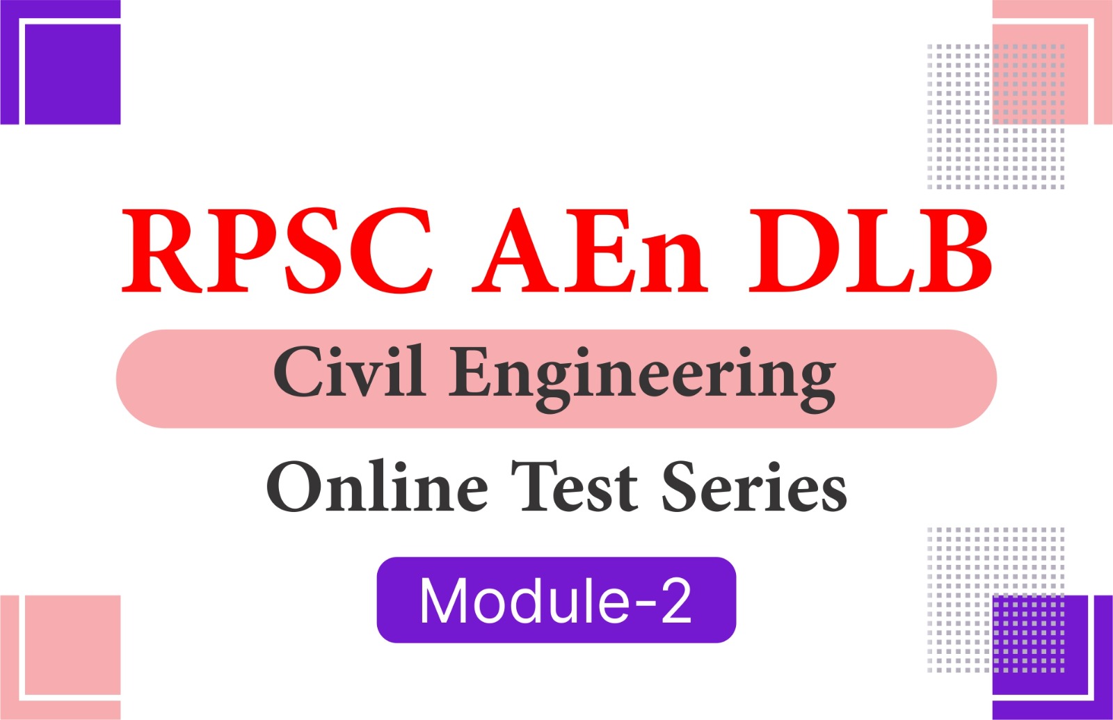 RPSC AEn DLB Civil Engineering Module 2